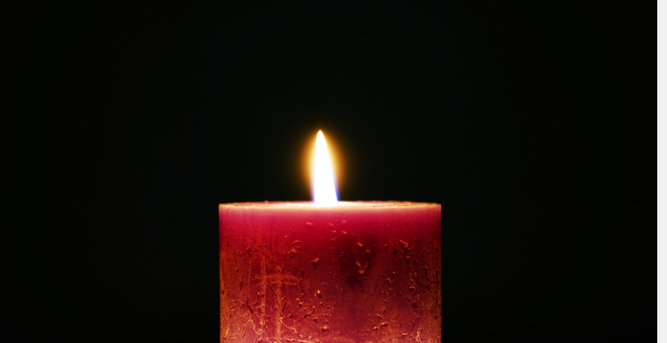 A photo of a candle