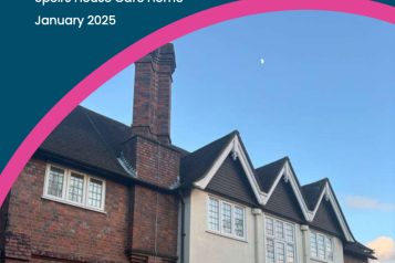 The front cover of a report titled 'Enter & View Report: Speirs House Care Home, January 2025'