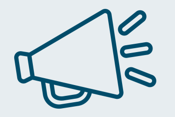 a megaphone in healthwatch colours