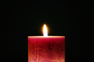 A photo of a candle