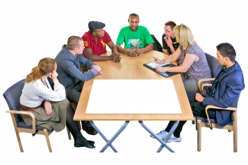 Picture of people at a meeting 