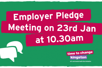 Image with speech bubbles and 'Employer Pledge meeting 23rd Jan 10.30am' 