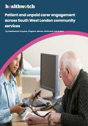 The cover page of the south west London community services report