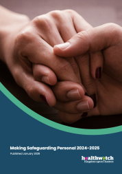 The front cover of the Making Safeguarding Personal report